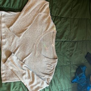 Grey long sleeve sweater